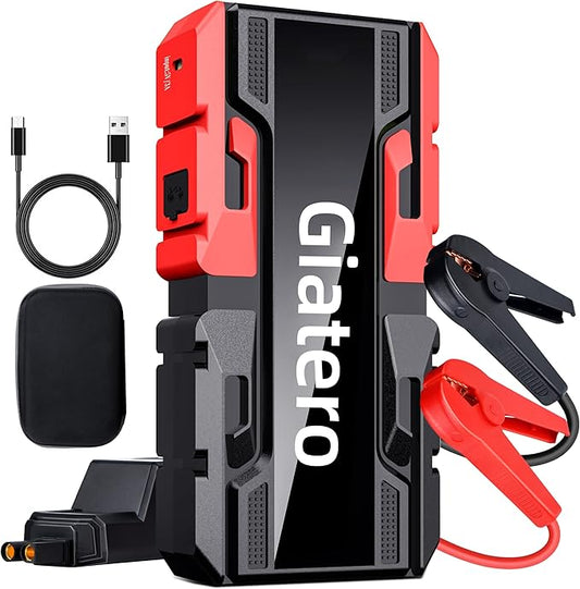 001 4000A Car Jump Starter, 12V Battery Jumper Starter Portable Jump Box(10.0L Gas/8.0L Diesel), Jump Start Battery Pack with 3 Modes Flashlight, Power Bank with USB Quick Charge & Type C Port